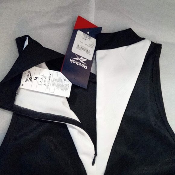New Reebok Women's Meet You There Sleeveless Basketball Black & White Dress M - Picture 12 of 16